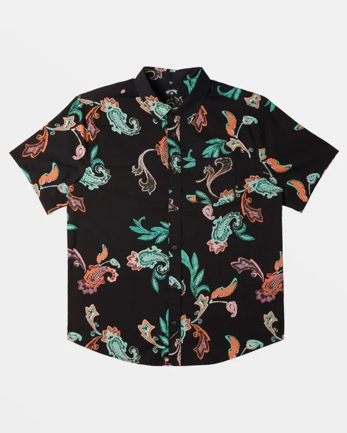 Billabong Shirts Sundays Short Sleeve Shirt Black Multi 8211 Men Billabong Shirts Sundays Short Sleeve Shirt Black Multi 8211 Men