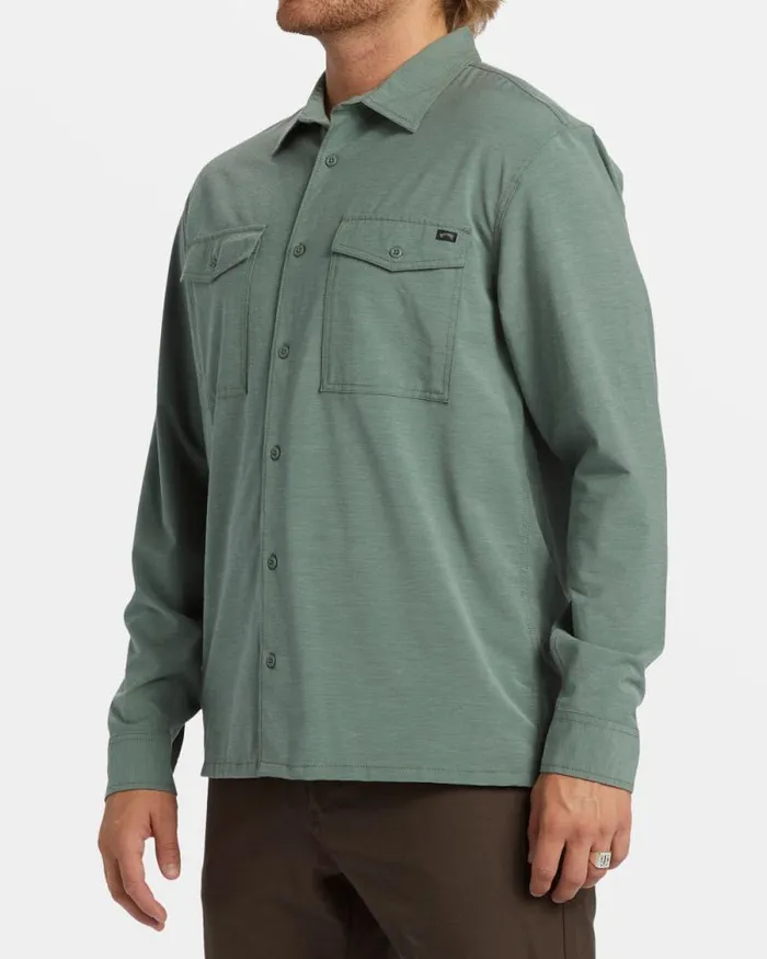 Billabong Shirts Surftrek Long Sleeve Shirt Fern 8211 Men Billabong Shirts Surftrek Long Sleeve Shirt Fern 8211 Men