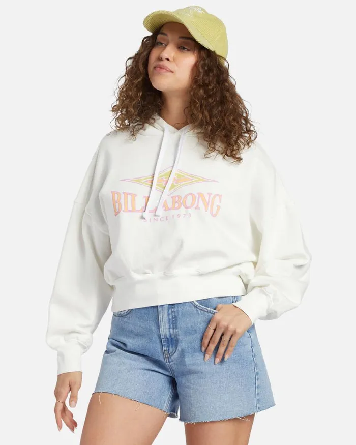 Billabong Sweatshirts and Fleece All Time Fleece Pullover Sweatshirt Salt Crystal 8211 Women Billabong Sweatshirts and Fleece All Time Fleece Pullover Sweatshirt Salt Crystal 8211 Women