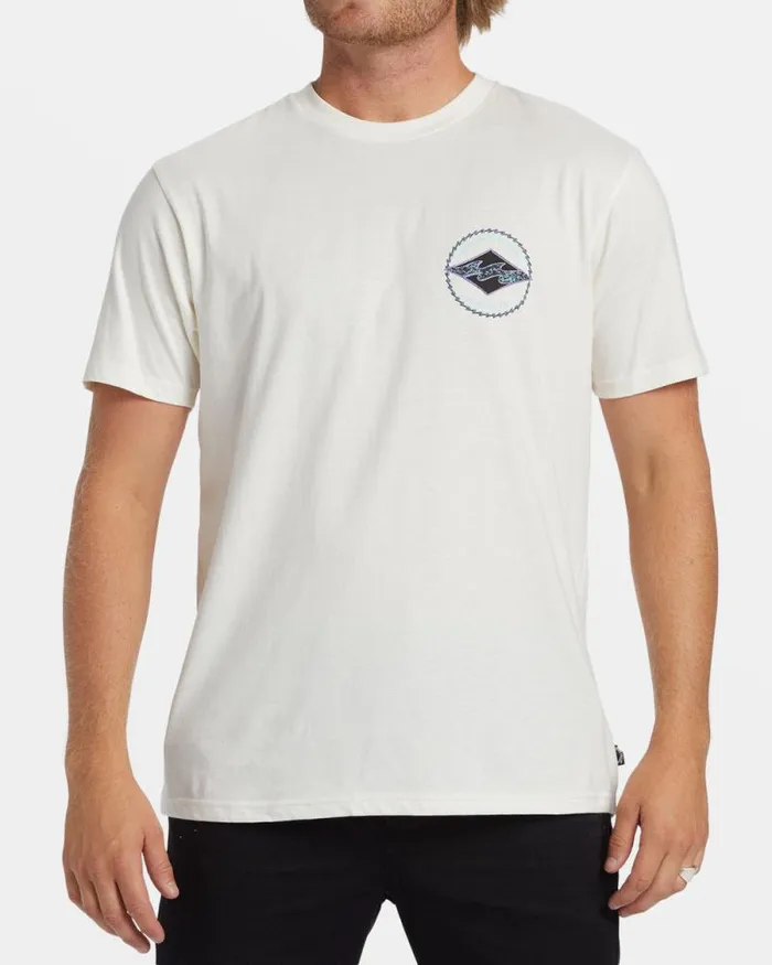 Billabong TShirts Rotor Diamond TShirt Off White 8211 Men Billabong TShirts Rotor Diamond TShirt Off White 8211 Men