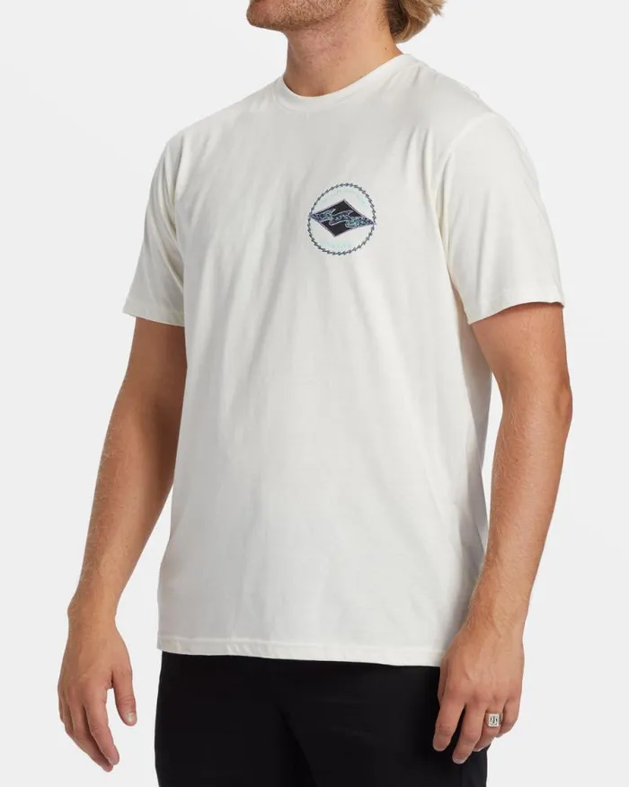 Billabong TShirts Rotor Diamond TShirt Off White 8211 Men Billabong TShirts Rotor Diamond TShirt Off White 8211 Men