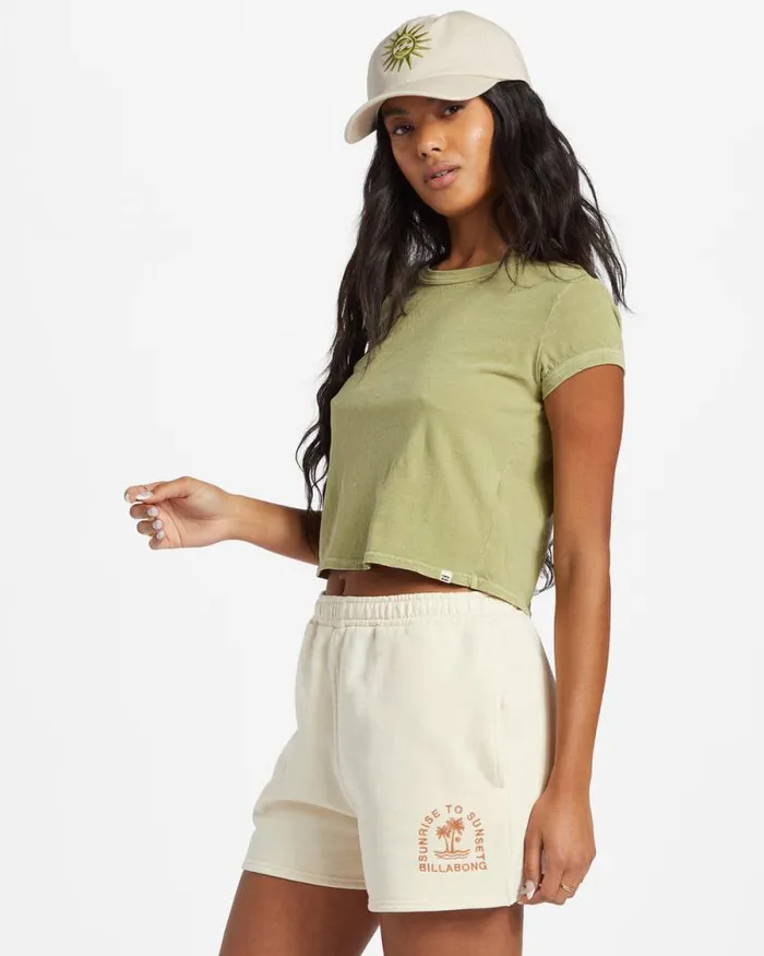 Billabong Tops Daily TShirt Avocado 8211 Women Billabong Tops Daily TShirt Avocado 8211 Women