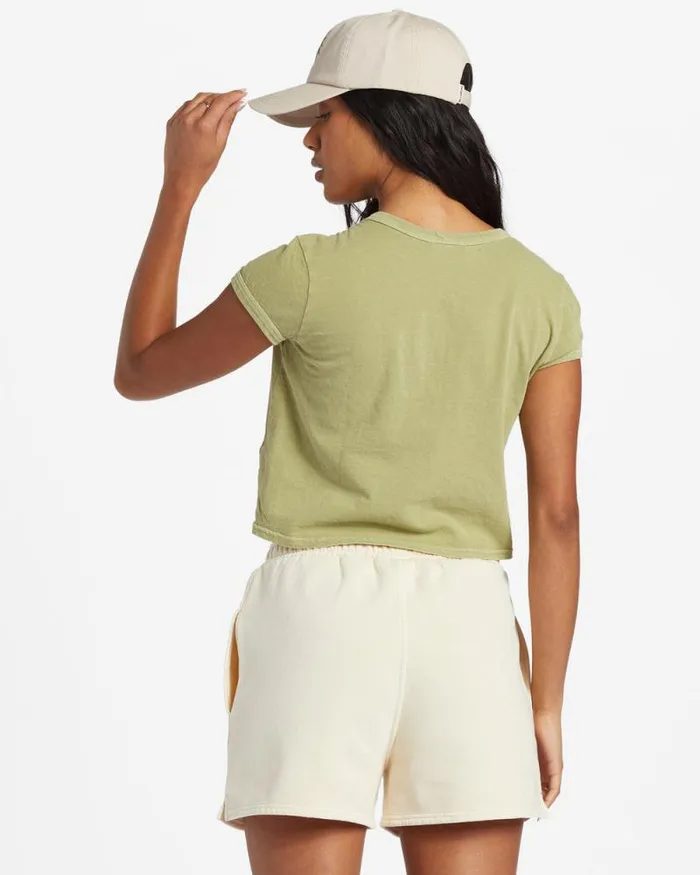 Billabong Tops Daily TShirt Avocado 8211 Women Billabong Tops Daily TShirt Avocado 8211 Women