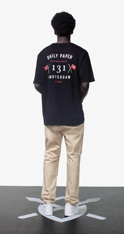 Black Amsterdam Flagship Store TShirt Black Men Daily Paper TShirts