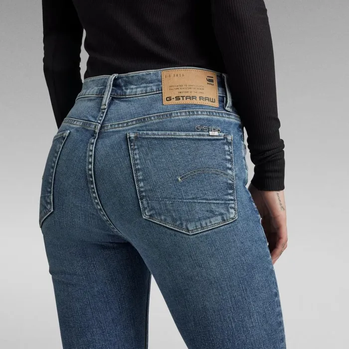 Bootcut and Flare Women GStar RAW 3301 Flare Jeans Faded Miami Blue