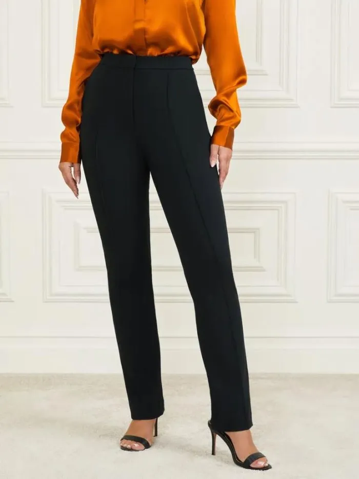Bottoms Women Marciano Logan Straight Leg Pant Black