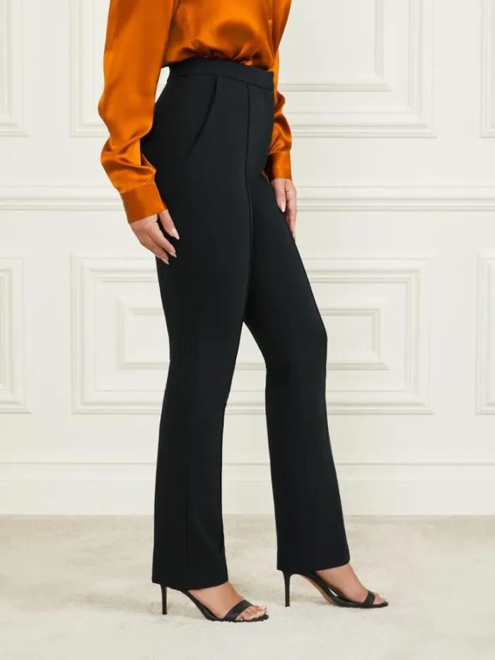 Bottoms Women Marciano Logan Straight Leg Pant Black Bottoms Women Marciano Logan Straight Leg Pant Black