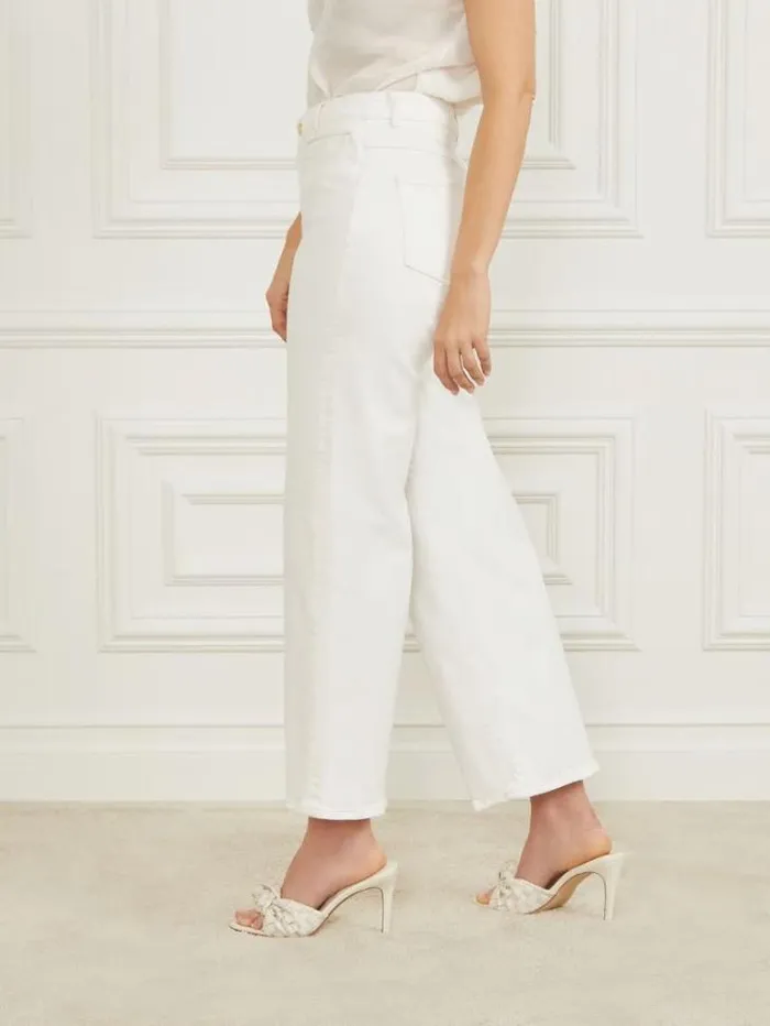 Bottoms Women Marciano Lyric Wide Leg Denim Pant Chalk Wash Bottoms Women Marciano Lyric Wide Leg Denim Pant Chalk Wash