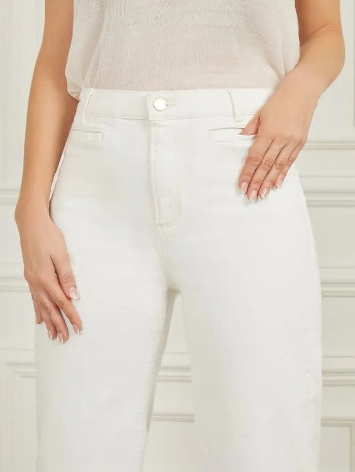 Bottoms Women Marciano Lyric Wide Leg Denim Pant Chalk Wash Bottoms Women Marciano Lyric Wide Leg Denim Pant Chalk Wash