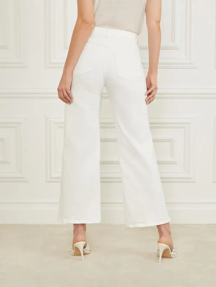 Bottoms Women Marciano Lyric Wide Leg Denim Pant Chalk Wash Bottoms Women Marciano Lyric Wide Leg Denim Pant Chalk Wash