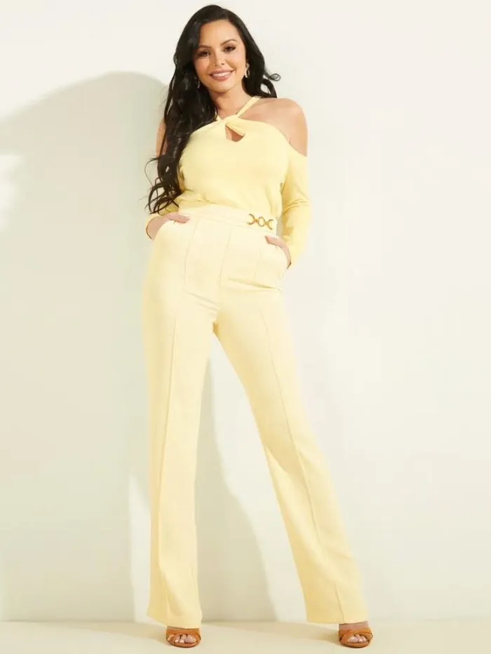 Bottoms Women Marciano Maryam Pant Cornsilk Bottoms Women Marciano Maryam Pant Cornsilk