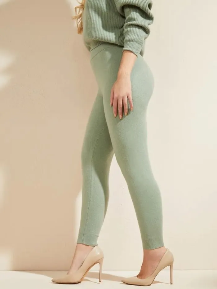 Bottoms Women Marciano Snuggle Up Cashmere Sweater Pant Slate Gray Bottoms Women Marciano Snuggle Up Cashmere Sweater Pant Slate Gray