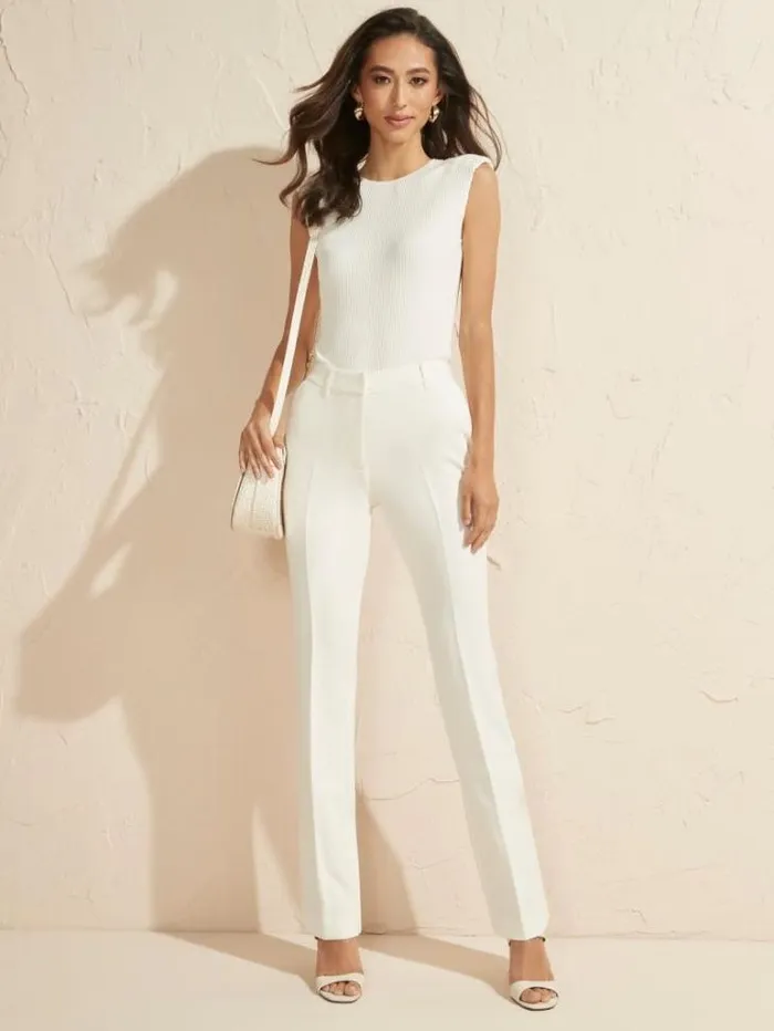 Bottoms Women Marciano Winnie Genesis Pant Frosted White Bottoms Women Marciano Winnie Genesis Pant Frosted White