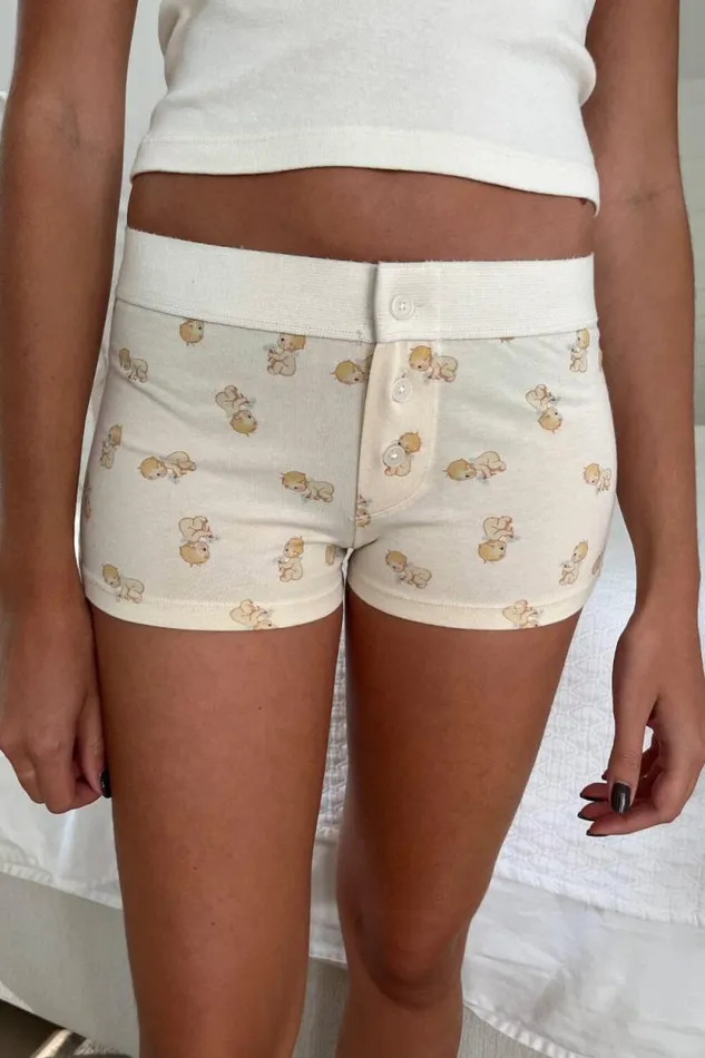 Brandy Melville Intimates Boyshort Cherub Underwear Ivory 8211 Women