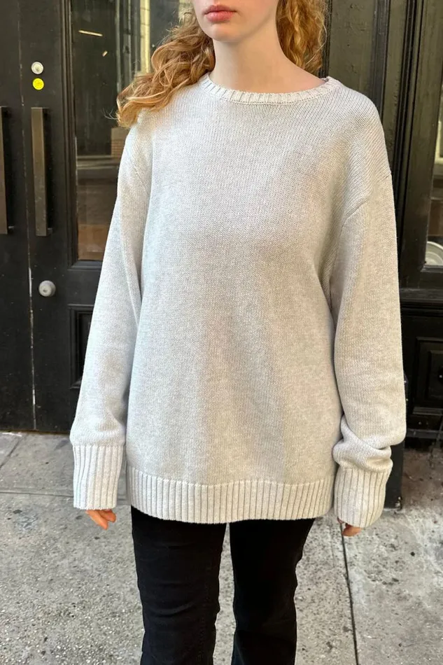 Brandy Melville Sweaters Brianna Cotton Sweater Silver Grey 8211 Women Brandy Melville Sweaters Brianna Cotton Sweater Silver Grey 8211 Women