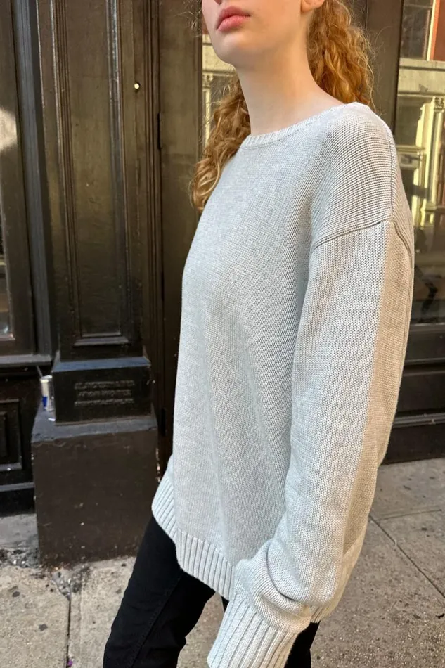 Brandy Melville Sweaters Brianna Cotton Sweater Silver Grey 8211 Women Brandy Melville Sweaters Brianna Cotton Sweater Silver Grey 8211 Women