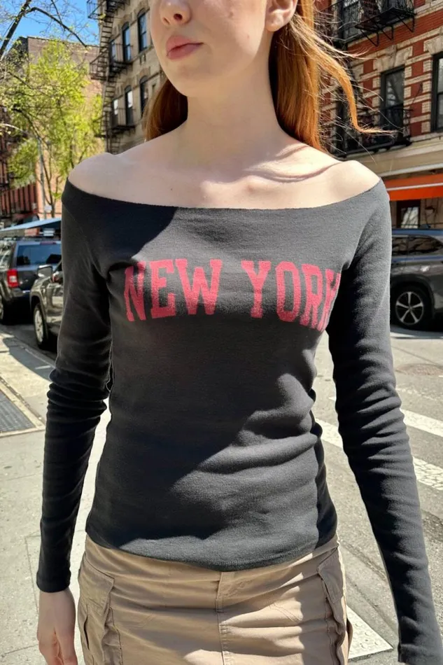 Brandy Melville Tops Lilith New York Top Black 8211 Women