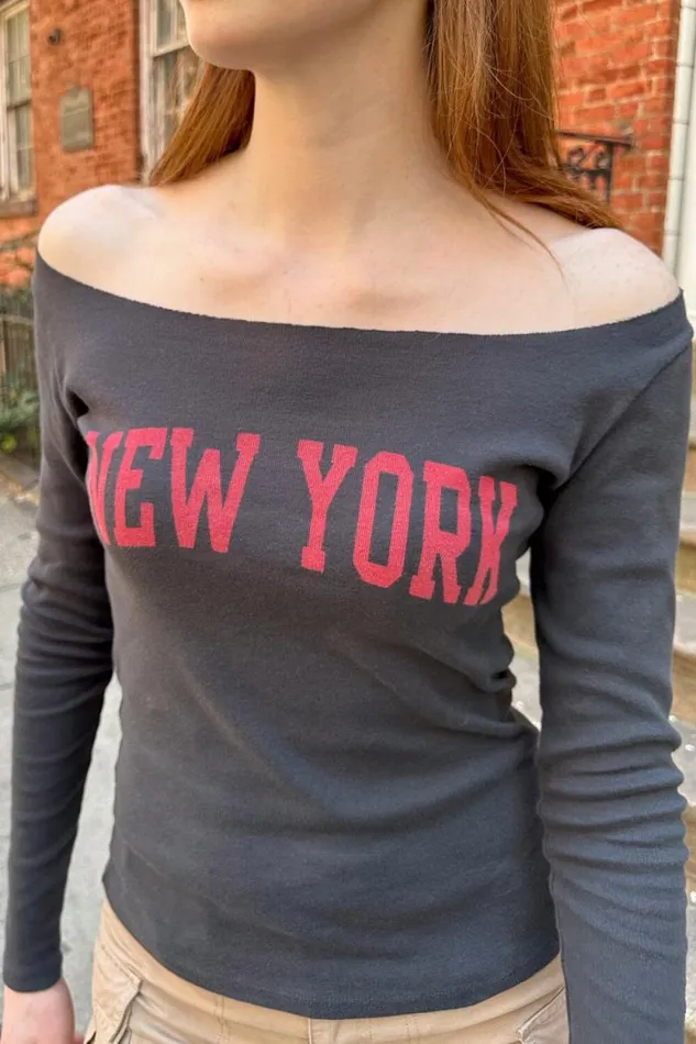 Brandy Melville Tops Lilith New York Top Black 8211 Women