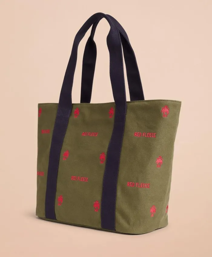 Brooks Brothers Briefcases and Luggage LogoEmbroidered Canvas Tote Bag Ivy Green 8211 Men Brooks Brothers Briefcases and Luggage LogoEmbroidered Canvas Tote Bag Ivy Green 8211 Men