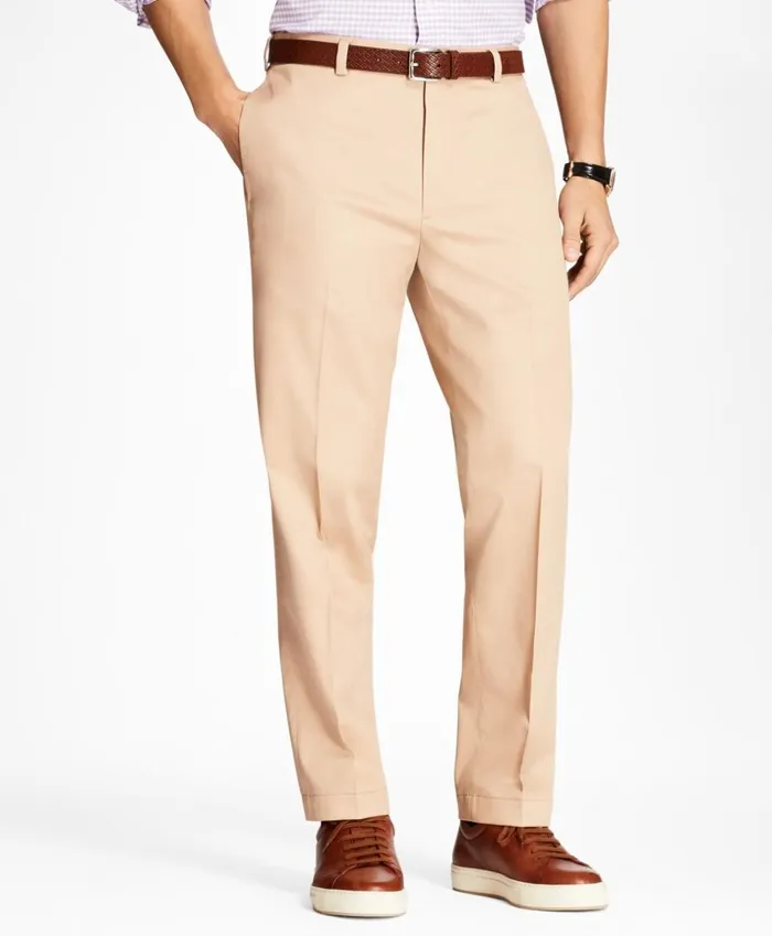 Brooks Brothers Casual Pants Clark Fit Lightweight Stretch Advantage Chino Pants Dark Khaki 8211 Men