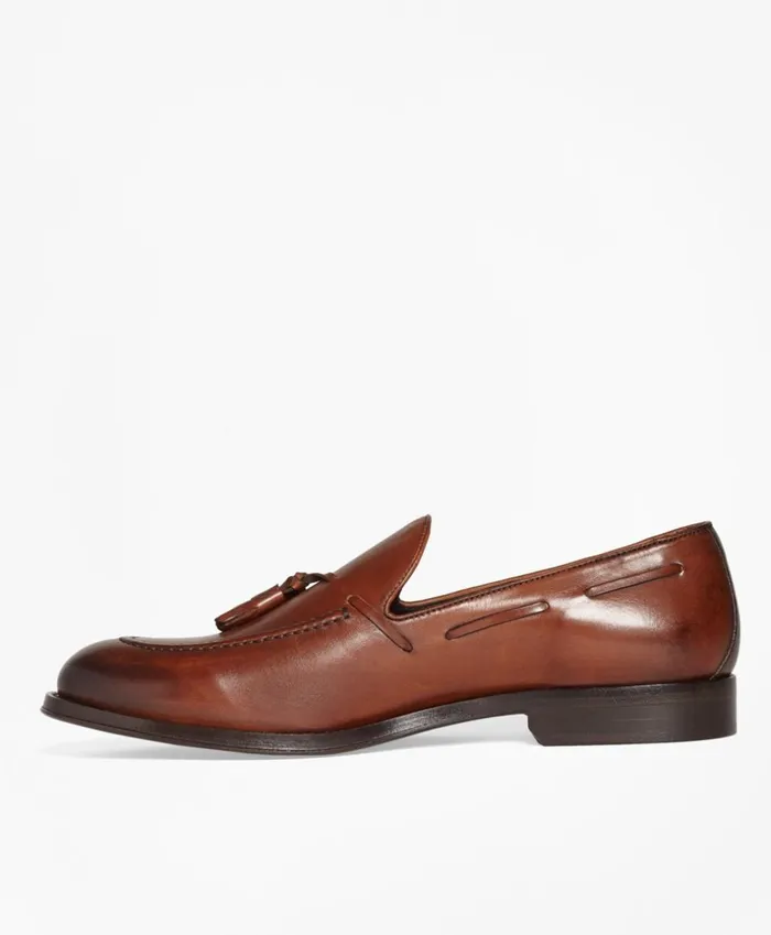 Brooks Brothers Dress and Casual Shoes 1818 Footwear Leather Tassel Loafers Cognac 8211 Men Brooks Brothers Dress and Casual Shoes 1818 Footwear Leather Tassel Loafers Cognac 8211 Men