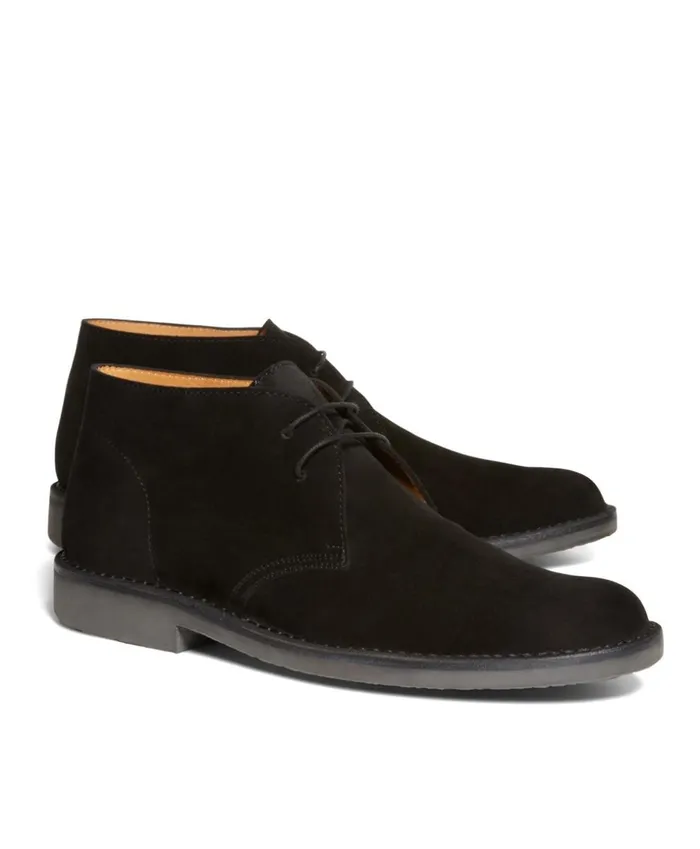 Brooks Brothers Dress and Casual Shoes Field Chukka Boots Black 8211 Men