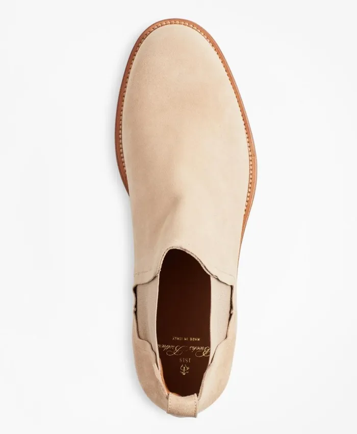 Brooks Brothers Dress and Casual Shoes Suede Chelsea Boots Oatmeal 8211 Men Brooks Brothers Dress and Casual Shoes Suede Chelsea Boots Oatmeal 8211 Men