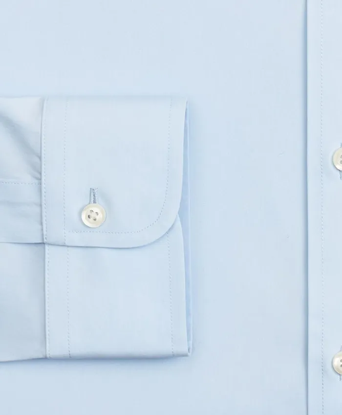 Brooks Brothers Dress Shirts Milano Slim Fit Dress Shirt Performance NonIron With COOLMAX Ainsley Collar Twill Light Blue 8211 Men Brooks Brothers Dress Shirts Milano Slim Fit Dress Shirt Performance NonIron With COOLMAX Ainsley Collar Twill Light Blue 8211 Men