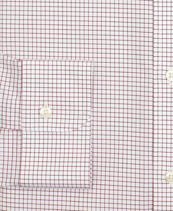 Brooks Brothers Dress Shirts Stretch Madison ClassicFit Dress Shirt NonIron Poplin ButtonDown Collar Small Grid Check Red 8211 Men Brooks Brothers Dress Shirts Stretch Madison ClassicFit Dress Shirt NonIron Poplin ButtonDown Collar Small Grid Check Red 8211 Men