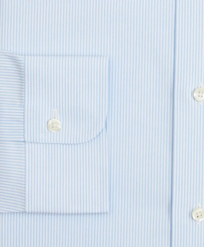 Brooks Brothers Dress Shirts Stretch Soho ExtraSlimFit Dress Shirt NonIron Poplin Ainsley Collar Fine Stripe Light Blue 8211 Men Brooks Brothers Dress Shirts Stretch Soho ExtraSlimFit Dress Shirt NonIron Poplin Ainsley Collar Fine Stripe Light Blue 8211 Men