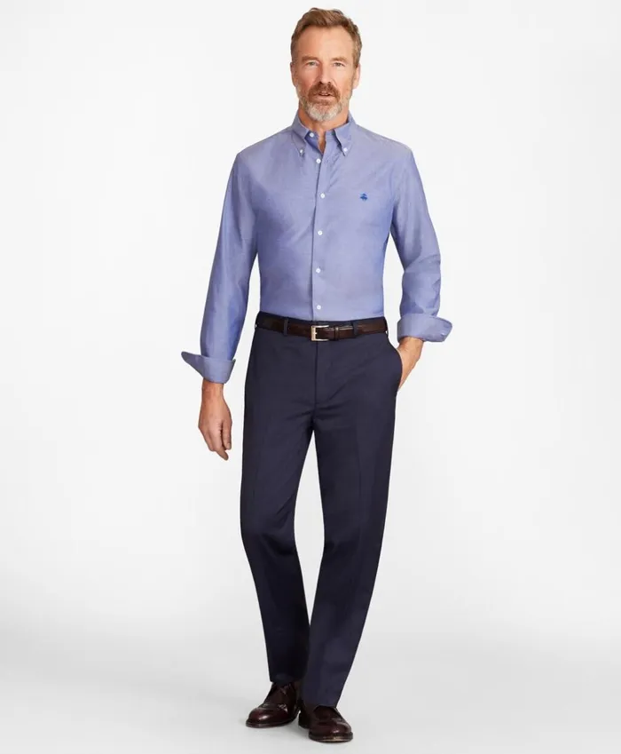 Brooks Brothers Dress Trousers BrooksFlex MadisonFit Wool Trousers Blue 8211 Men Brooks Brothers Dress Trousers BrooksFlex MadisonFit Wool Trousers Blue 8211 Men