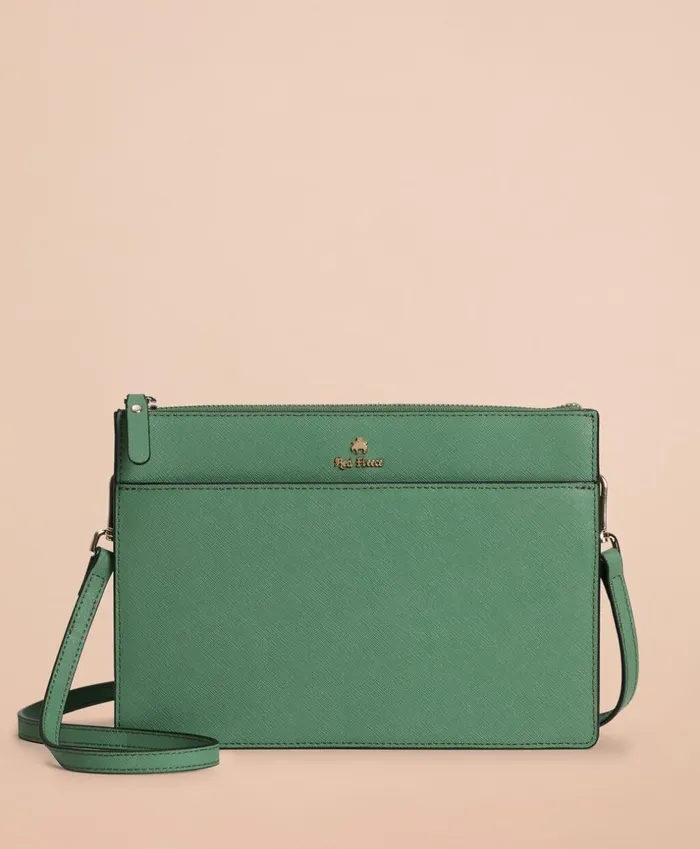 Brooks Brothers Handbags and Wallets Saffiano Leather CrossBody Bag Green 8211 Women Brooks Brothers Handbags and Wallets Saffiano Leather CrossBody Bag Green 8211 Women