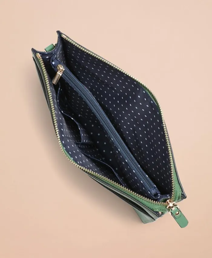 Brooks Brothers Handbags and Wallets Saffiano Leather CrossBody Bag Green 8211 Women Brooks Brothers Handbags and Wallets Saffiano Leather CrossBody Bag Green 8211 Women