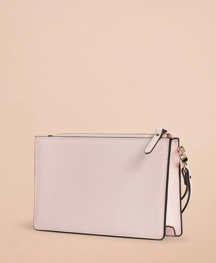 Brooks Brothers Handbags and Wallets Saffiano Leather Wristlet Clutch Pink 8211 Women Brooks Brothers Handbags and Wallets Saffiano Leather Wristlet Clutch Pink 8211 Women