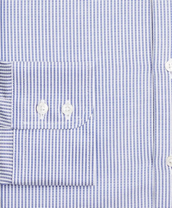 Brooks Brothers Luxury Shirts Luxury Collection Madison ClassicFit Dress Shirt Franklin Spread Collar Track Stripe Blue 8211 Men