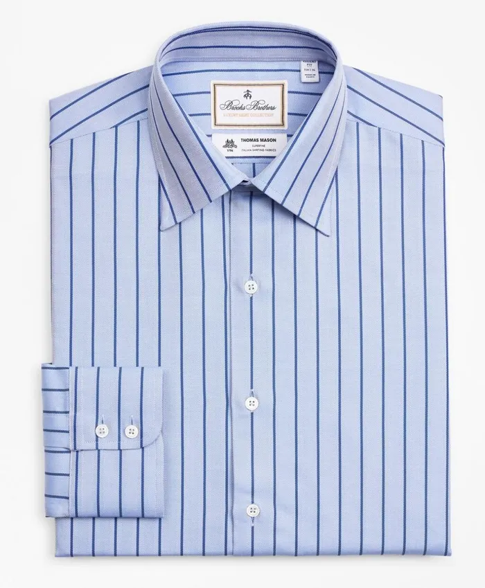 Brooks Brothers Luxury Shirts Luxury Collection Regent Fitted Dress Shirt Franklin Spread Collar Herringbone Stripe Blue 8211 Men Brooks Brothers Luxury Shirts Luxury Collection Regent Fitted Dress Shirt Franklin Spread Collar Herringbone Stripe Blue 8211 Men