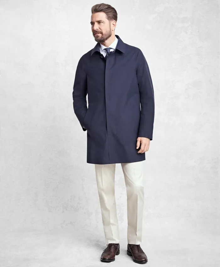 Brooks Brothers Outerwear Golden Fleece Laser Cut Seamless Trench Navy 8211 Men Brooks Brothers Outerwear Golden Fleece Laser Cut Seamless Trench Navy 8211 Men