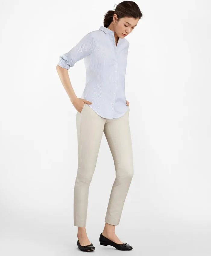 Brooks Brothers Pants Skirts and Shorts FlatFront Stretch Advantage Chino Pants Stone 8211 Women Brooks Brothers Pants Skirts and Shorts FlatFront Stretch Advantage Chino Pants Stone 8211 Women