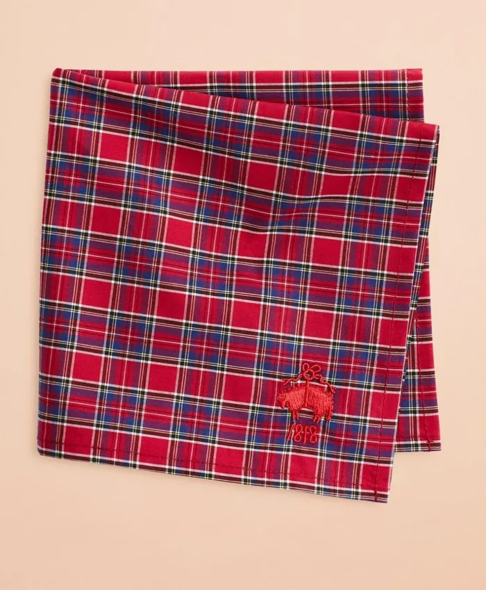 Brooks Brothers Pocket Squares and Handkerchiefs Red Tartan Cotton Pocket Square Red 8211 Men Brooks Brothers Pocket Squares and Handkerchiefs Red Tartan Cotton Pocket Square Red 8211 Men