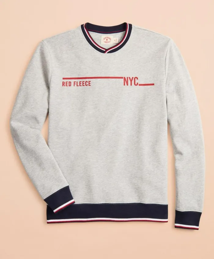 Brooks Brothers Polos and TShirts French Terry Red Fleece 1818 Sweatshirt Grey 8211 Men Brooks Brothers Polos and TShirts French Terry Red Fleece 1818 Sweatshirt Grey 8211 Men
