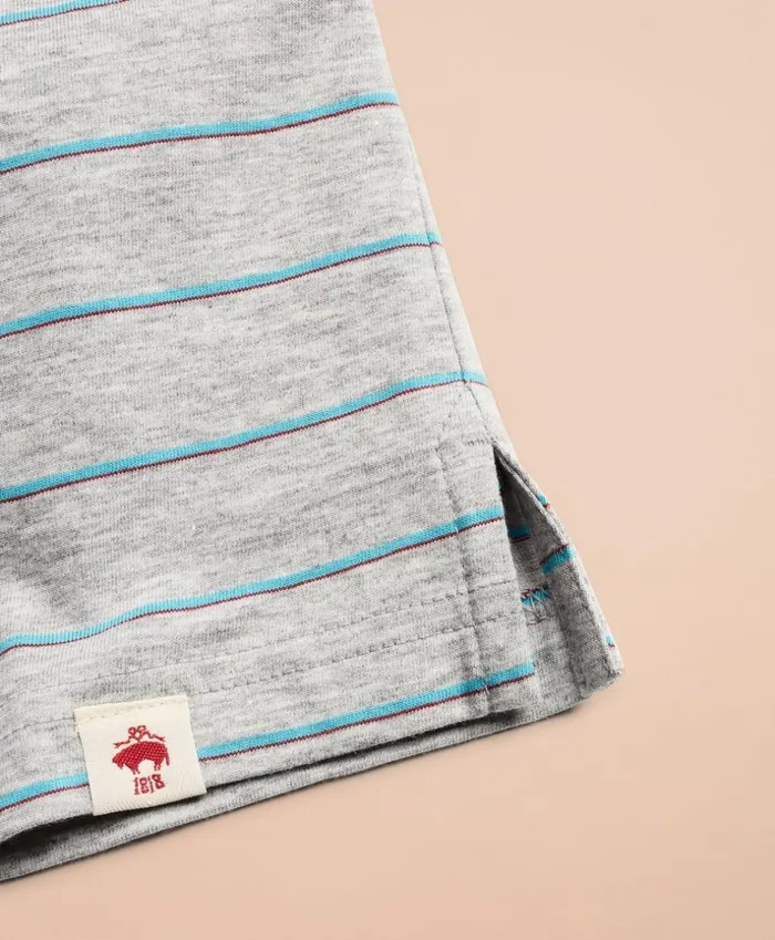 Brooks Brothers Polos and TShirts Striped Cotton Jersey ShortSleeve Henley Grey 8211 Men Brooks Brothers Polos and TShirts Striped Cotton Jersey ShortSleeve Henley Grey 8211 Men