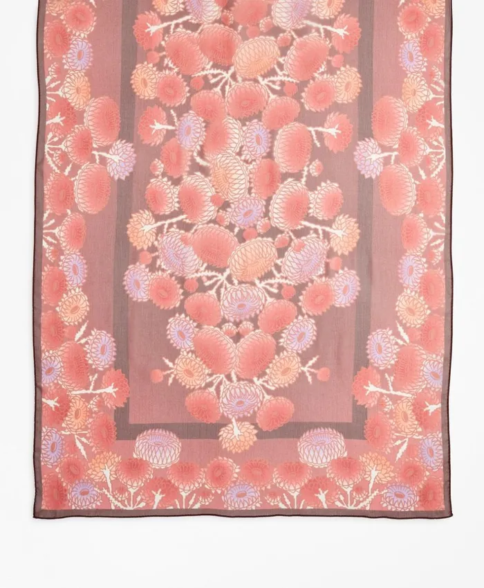 Brooks Brothers Scarves Hats and Gloves FloralPrint Silk Chiffon Oblong Scarf Pinkmulti 8211 Women Brooks Brothers Scarves Hats and Gloves FloralPrint Silk Chiffon Oblong Scarf Pinkmulti 8211 Women