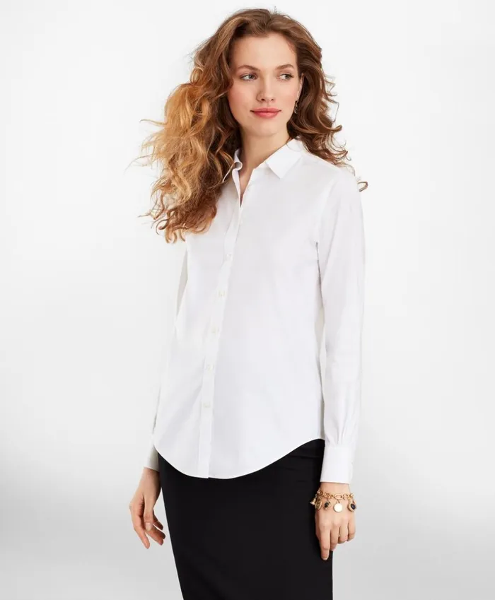 Brooks Brothers Shirts and Tops NonIron ClassicFit Stretch Supima Cotton Dress Shirt White 8211 Women Brooks Brothers Shirts and Tops NonIron ClassicFit Stretch Supima Cotton Dress Shirt White 8211 Women