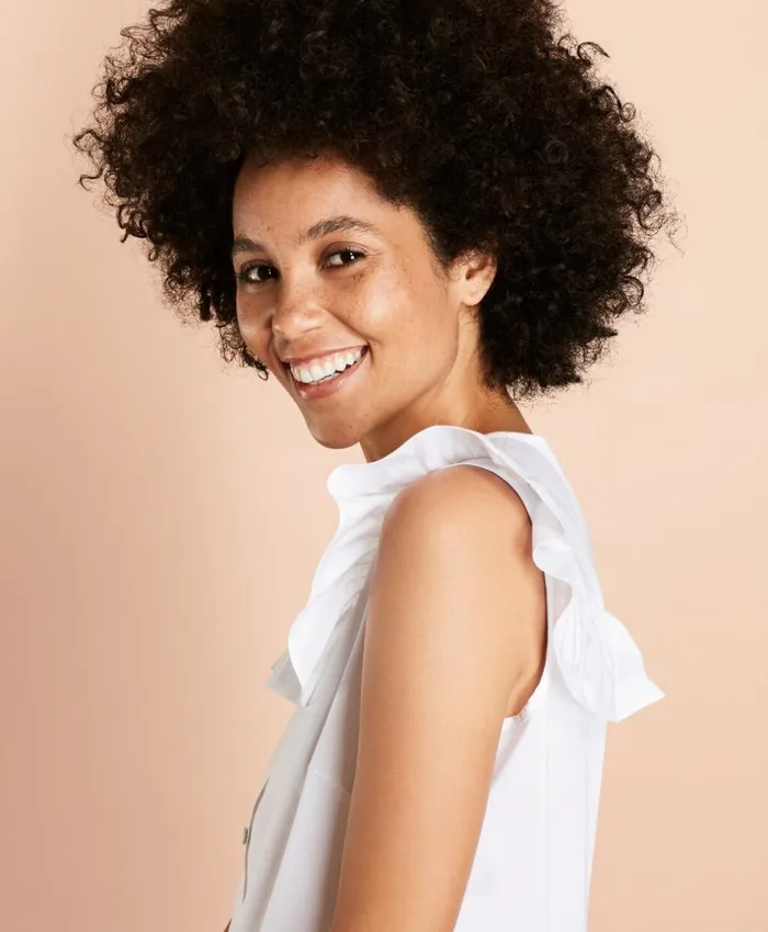 Brooks Brothers Shirts and Tops RuffleTrimmed Poplin Blouse White 8211 Women