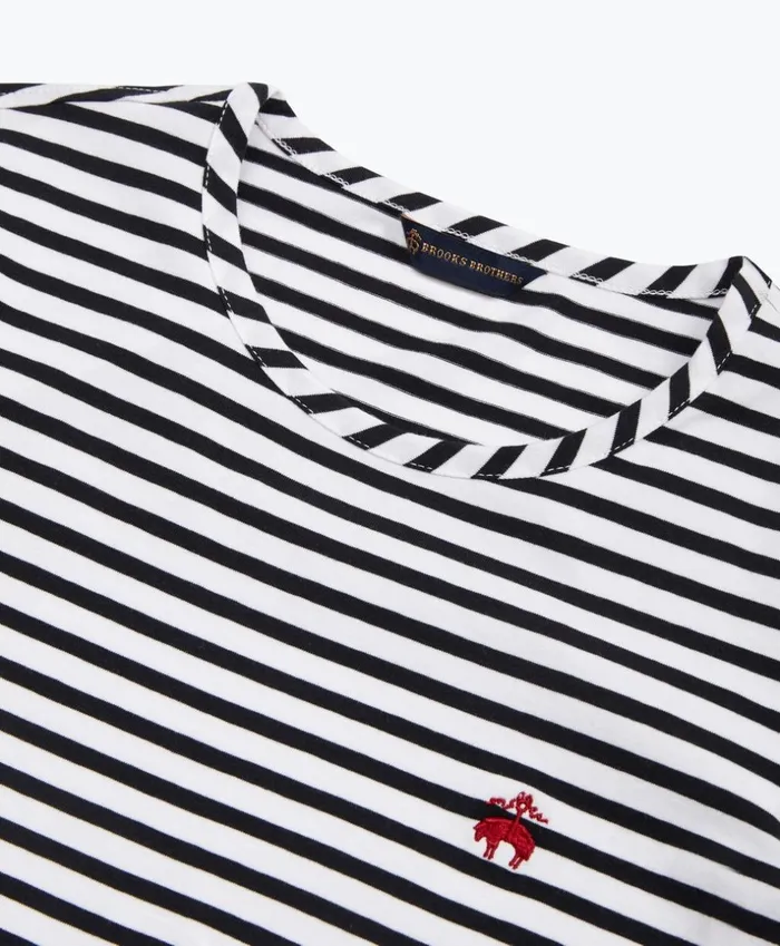 Brooks Brothers Shirts and Tops Striped Stretch Cotton Jersey Crewneck TShirt Black 8211 Women Brooks Brothers Shirts and Tops Striped Stretch Cotton Jersey Crewneck TShirt Black 8211 Women