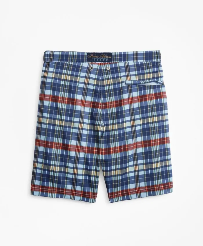 Brooks Brothers Shorts and Swimwear Newport 7034 Plaid Swim Trunks Blue 8211 Men Brooks Brothers Shorts and Swimwear Newport 7034 Plaid Swim Trunks Blue 8211 Men