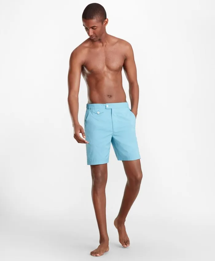 Brooks Brothers Shorts and Swimwear Newport 7034 Swim Trunks Light Blue 8211 Men Brooks Brothers Shorts and Swimwear Newport 7034 Swim Trunks Light Blue 8211 Men