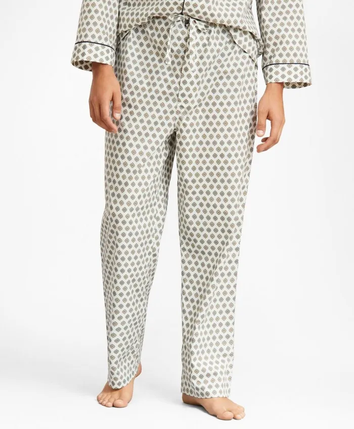 Brooks Brothers Sleepwear Foulard Print Pajamas Cream 8211 Men Brooks Brothers Sleepwear Foulard Print Pajamas Cream 8211 Men