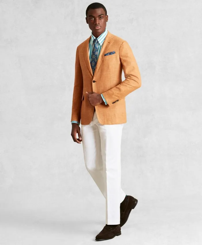 Brooks Brothers Sport Coats and Vests Golden Fleece WoolBlend Basketweave Sport Coat Rust 8211 Men Brooks Brothers Sport Coats and Vests Golden Fleece WoolBlend Basketweave Sport Coat Rust 8211 Men