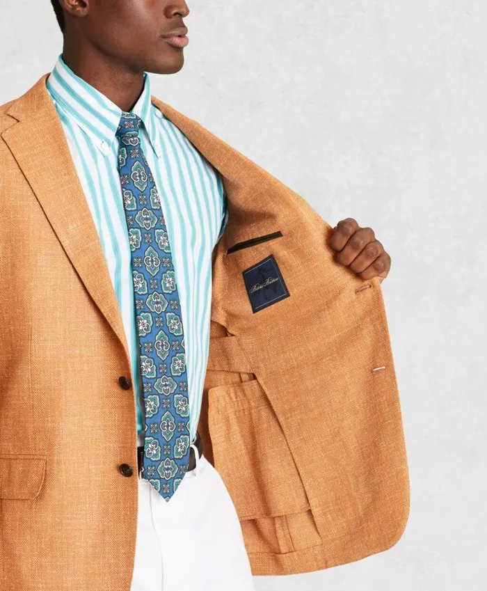 Brooks Brothers Sport Coats and Vests Golden Fleece WoolBlend Basketweave Sport Coat Rust 8211 Men Brooks Brothers Sport Coats and Vests Golden Fleece WoolBlend Basketweave Sport Coat Rust 8211 Men